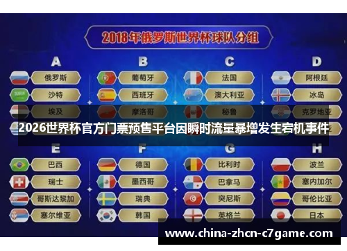 2026世界杯官方门票预售平台因瞬时流量暴增发生宕机事件
